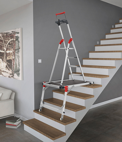 Stair platform discount for ladder
