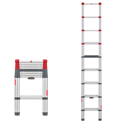 HAILO Master T100 Aluminium Telescopic Safety Ladder
